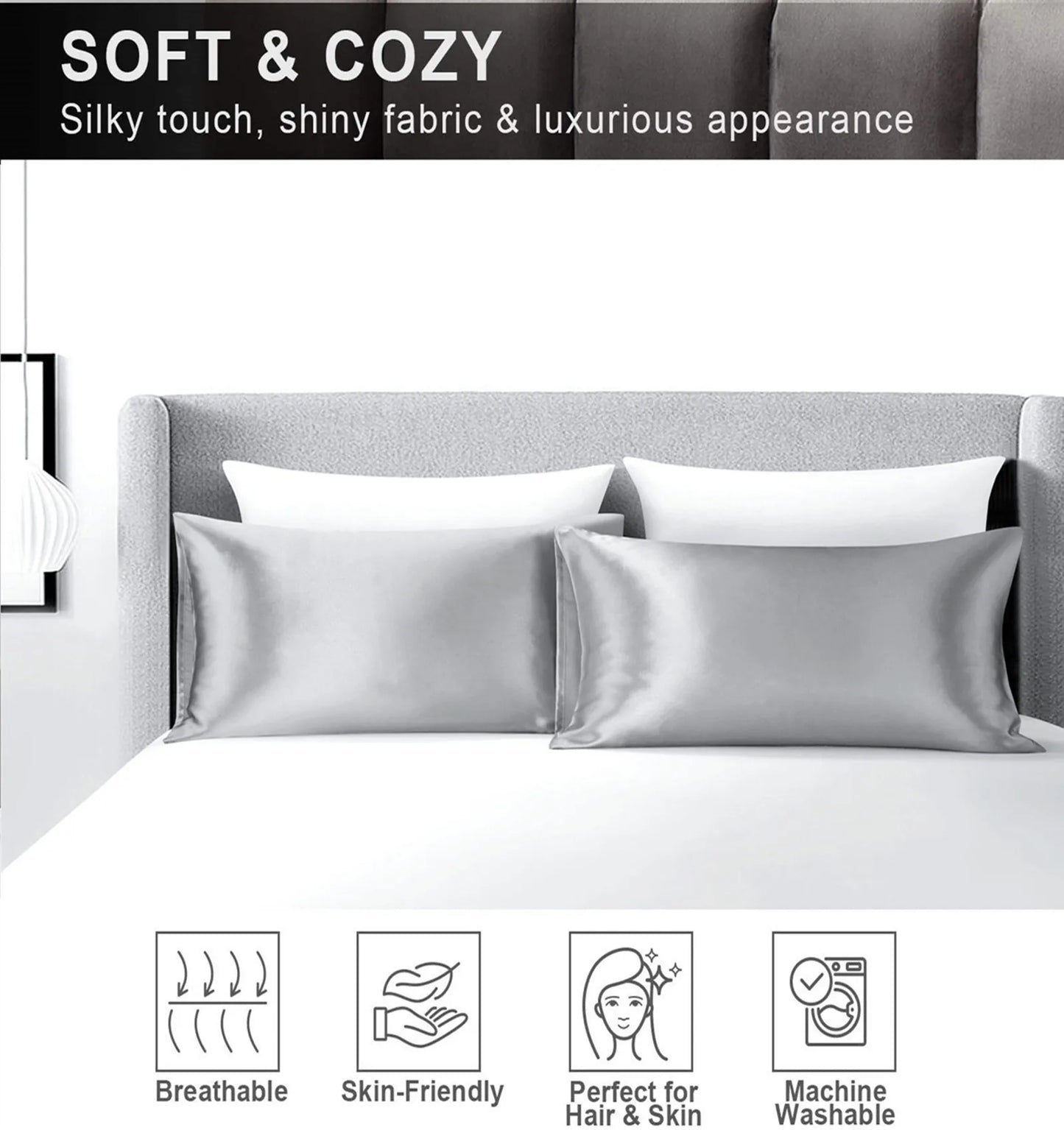 Satin Comfort Sleep Pillow