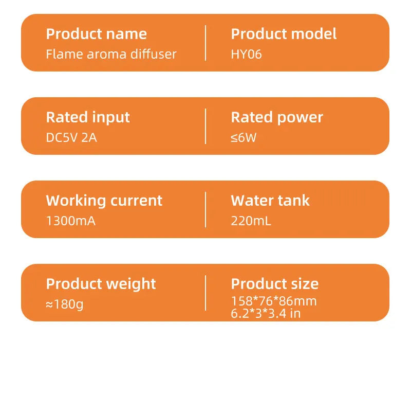 Premium Flame Mist Diffuser