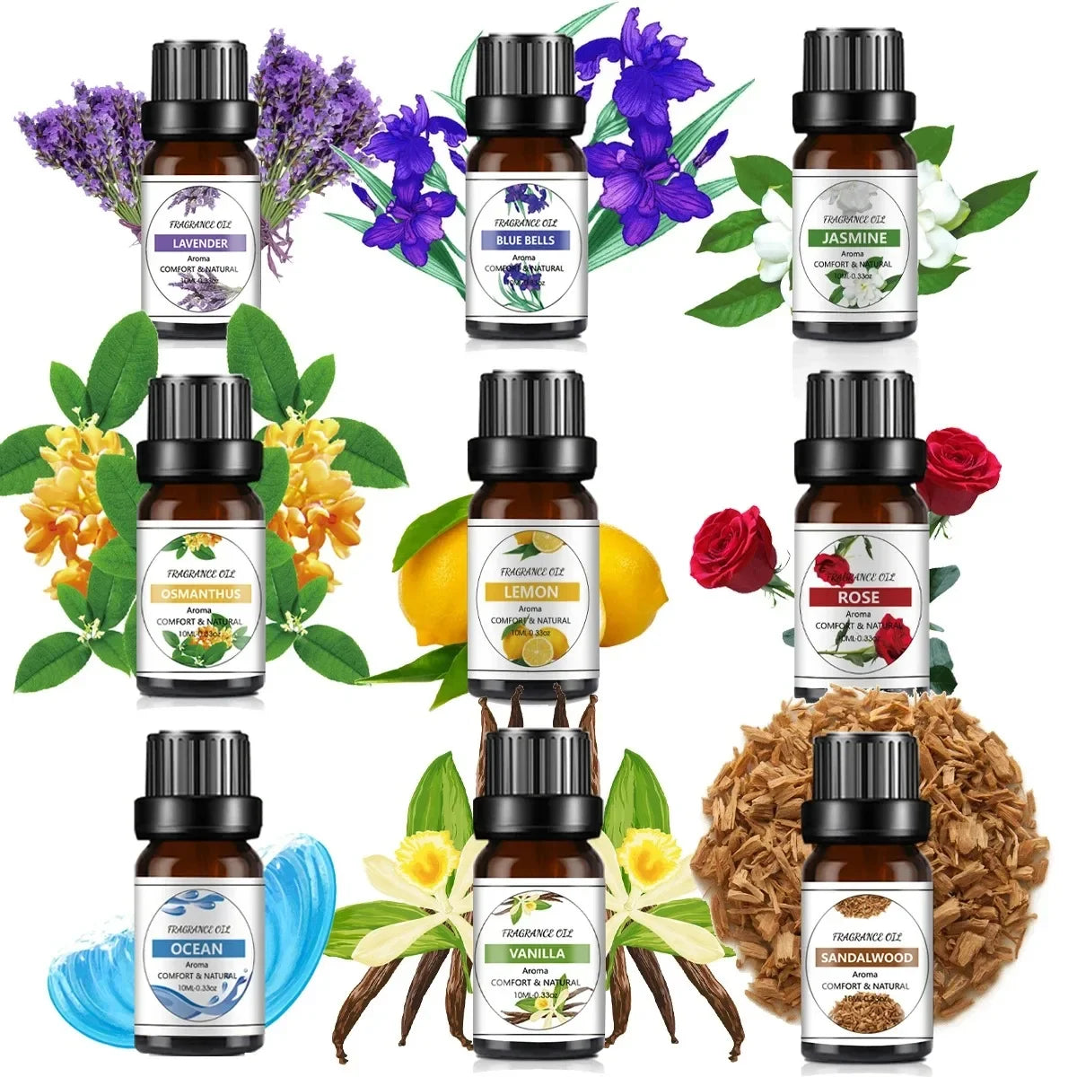 10ml Fruit Essential Oil – Natural Mango & Pineapple Aroma for Diffusers